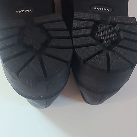 Portland Leather Patina ZOE CHUNKY LOAFER Black Size 9 EU 39 - Picture 12 of 16